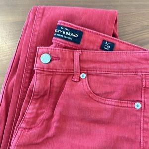 Lucky Brand Ava Skinny Deep Red Jeans